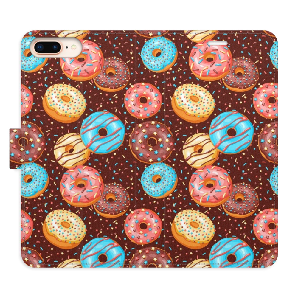 Flipové puzdro iSaprio - Donuts Pattern - iPhone 7 Plus