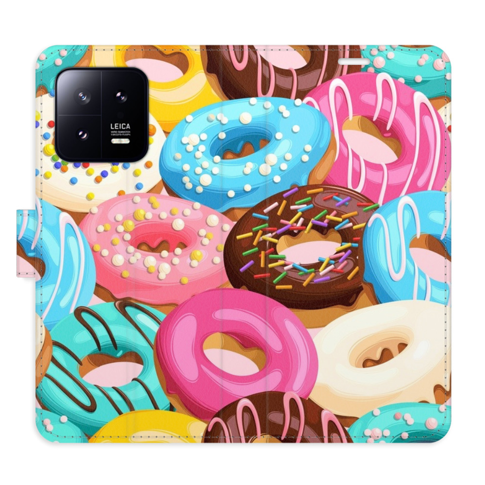Flipové puzdro iSaprio - Donuts Pattern 02 - Xiaomi 13