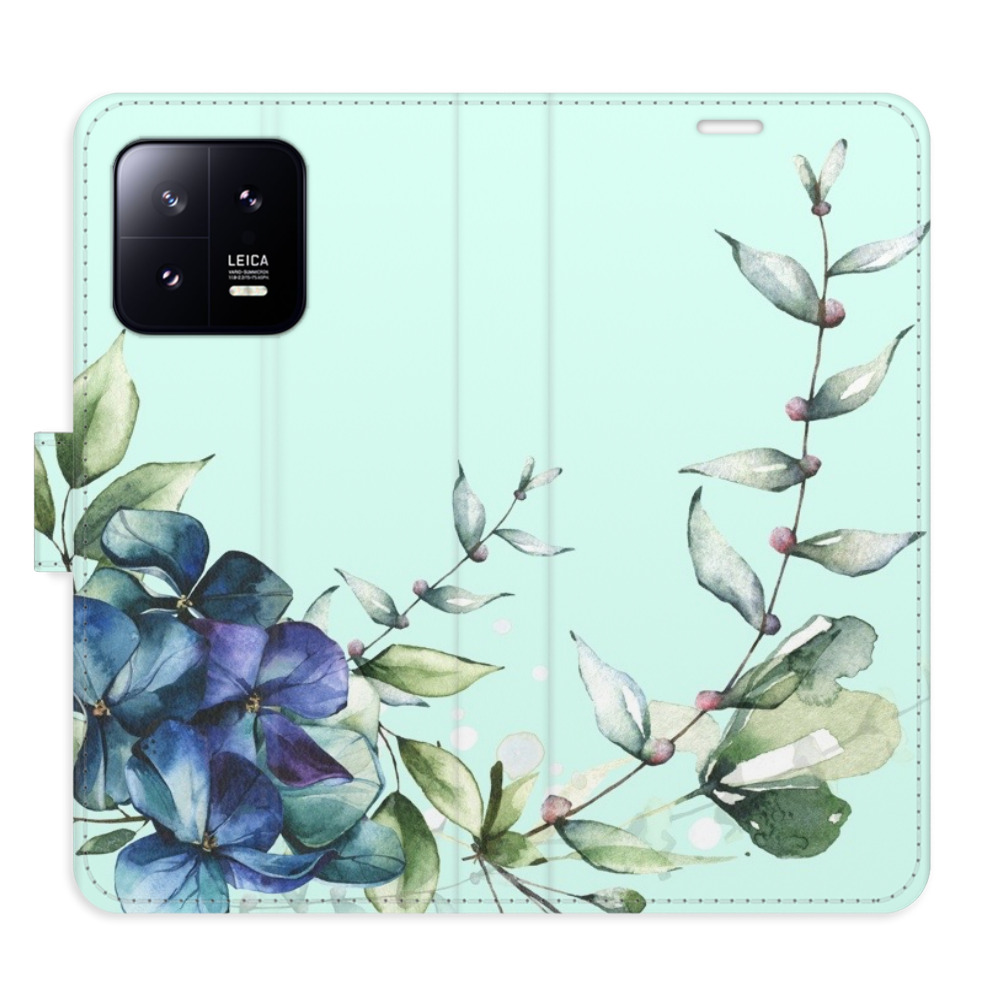 Flipové puzdro iSaprio - Blue Flowers - Xiaomi 13