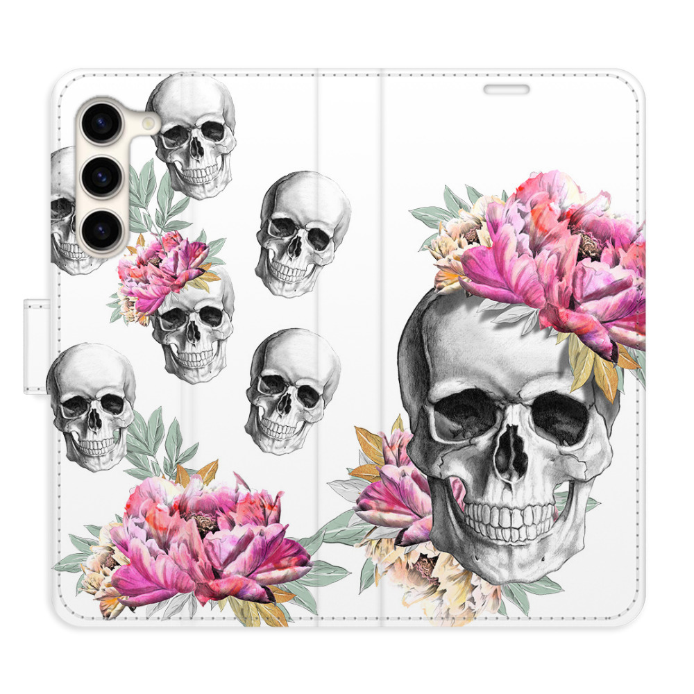 Flipové puzdro iSaprio - Crazy Skull - Samsung Galaxy S23+ 5G