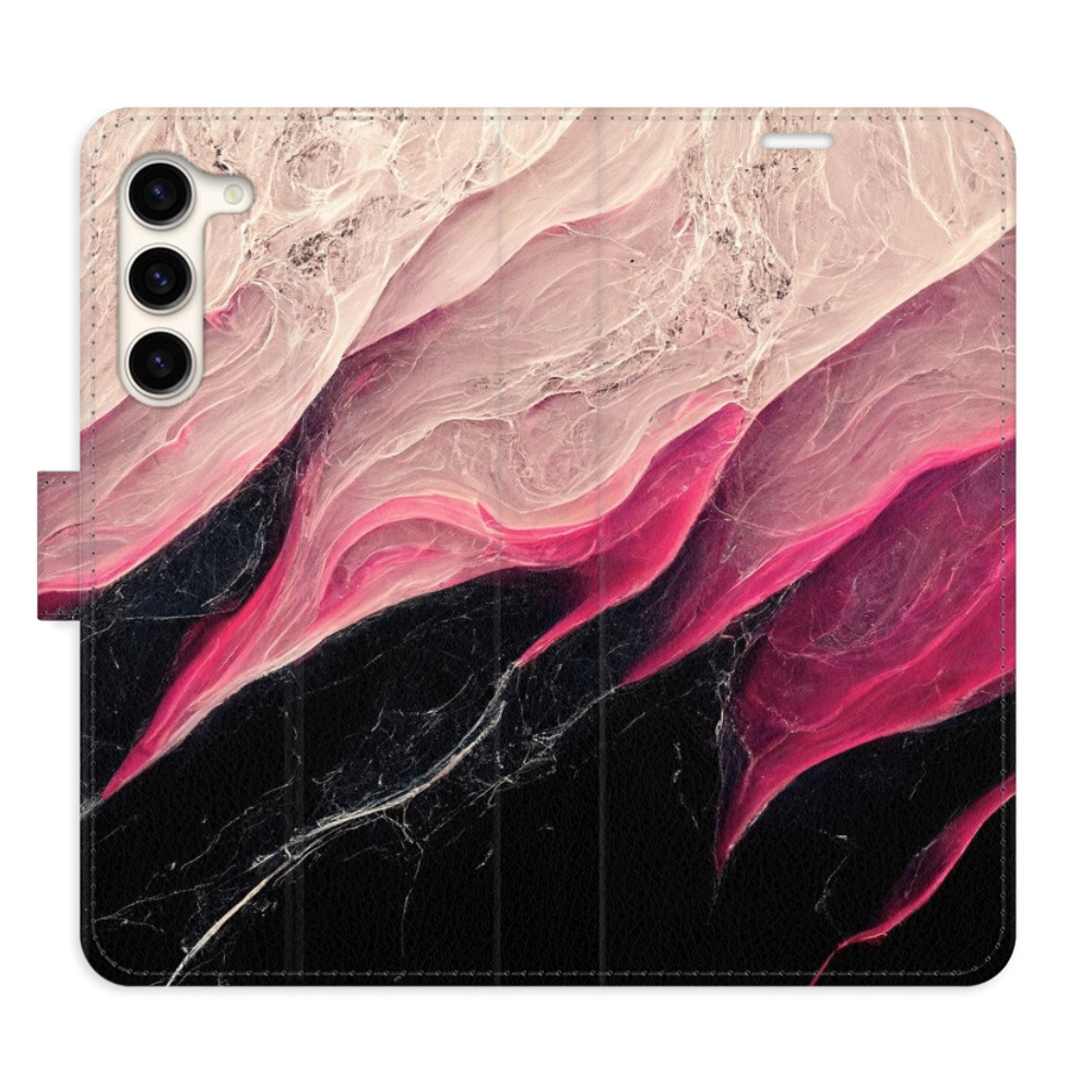 Flipové puzdro iSaprio - BlackPink Marble - Samsung Galaxy S23+ 5G
