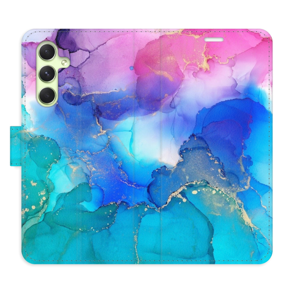 Flipové puzdro iSaprio - BluePink Paint - Samsung Galaxy A54 5G