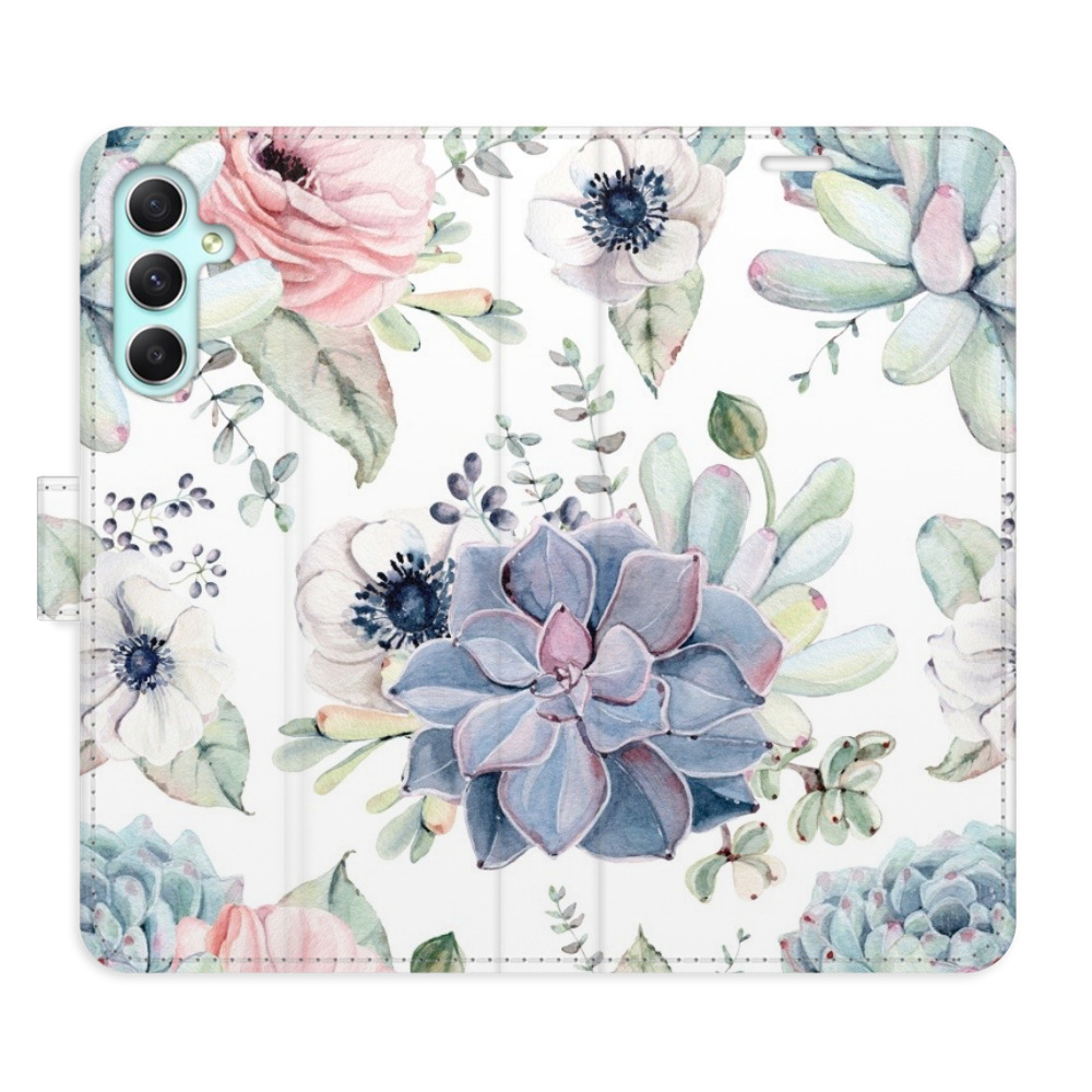 Flipové puzdro iSaprio - Succulents - Samsung Galaxy A34 5G