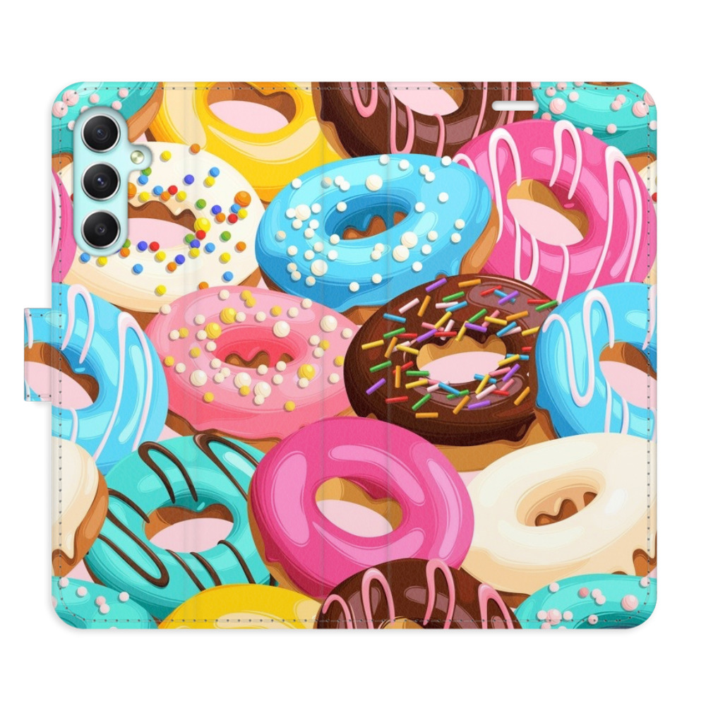 Flipové puzdro iSaprio - Donuts Pattern 02 - Samsung Galaxy A34 5G