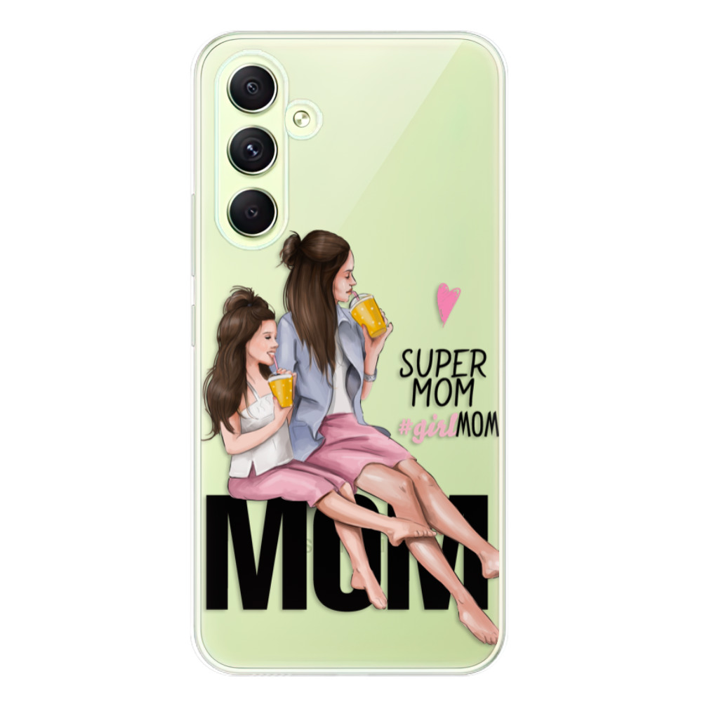 Odolné silikónové puzdro iSaprio - Milk Shake - Brunette - Samsung Galaxy A54 5G