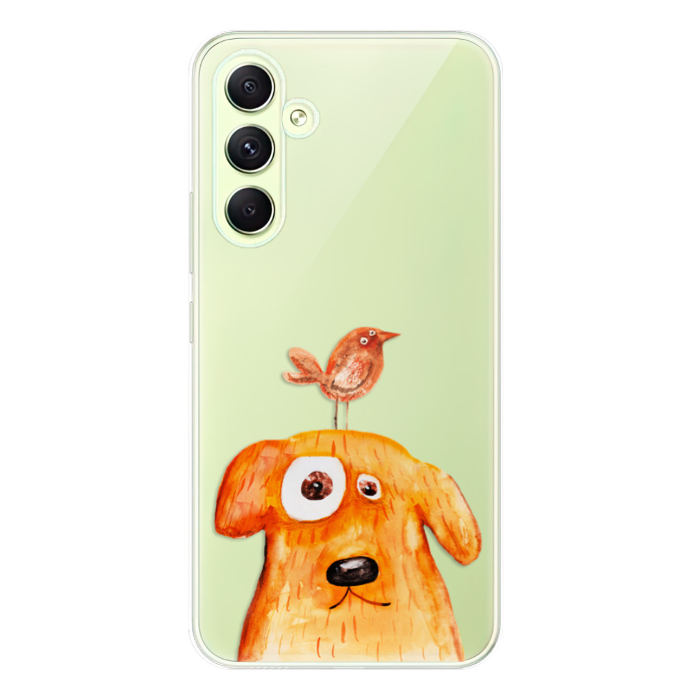 Odolné silikónové puzdro iSaprio - Dog And Bird - Samsung Galaxy A54 5G