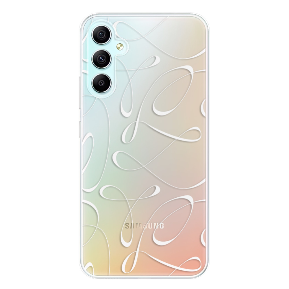 Odolné silikónové puzdro iSaprio - Fancy - white - Samsung Galaxy A34 5G