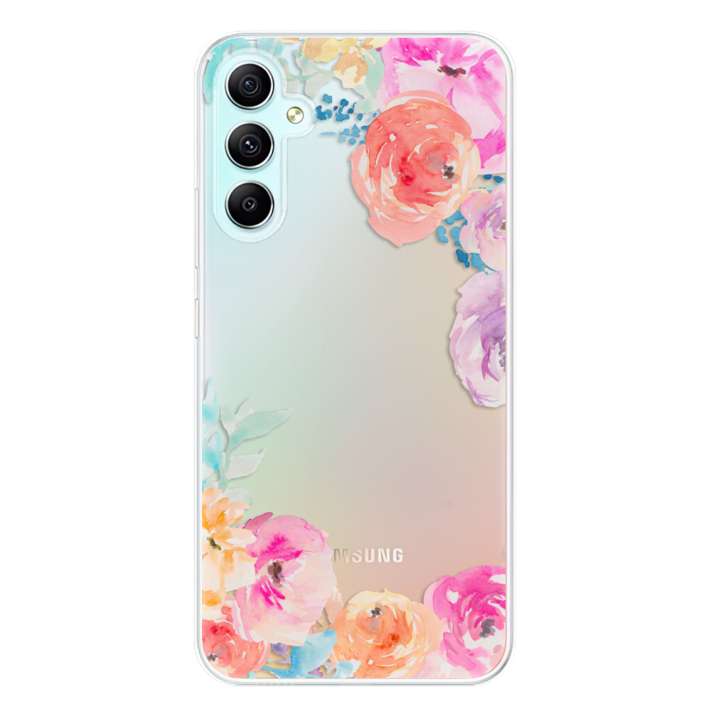 Odolné silikónové puzdro iSaprio - Flower Brush - Samsung Galaxy A34 5G