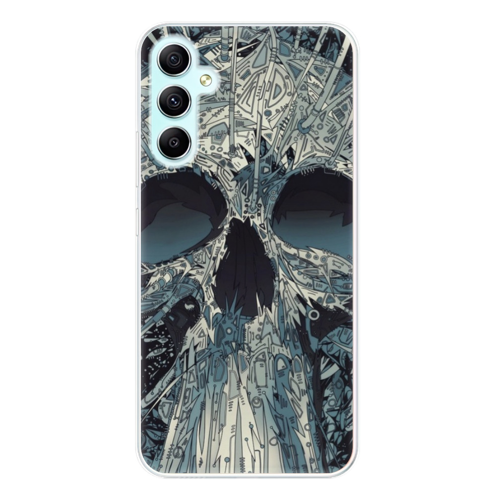 Odolné silikónové puzdro iSaprio - Abstract Skull - Samsung Galaxy A34 5G