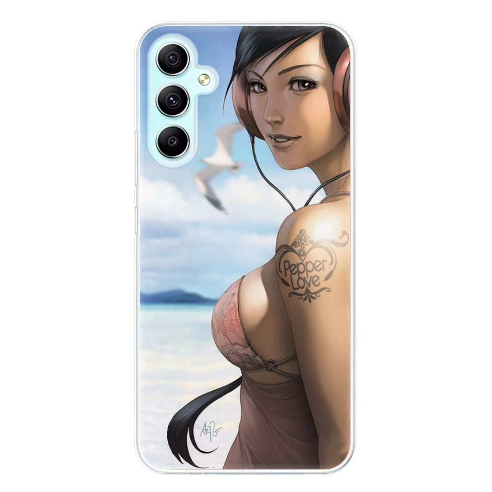 Odolné silikónové puzdro iSaprio - Girl 02 - Samsung Galaxy A34 5G