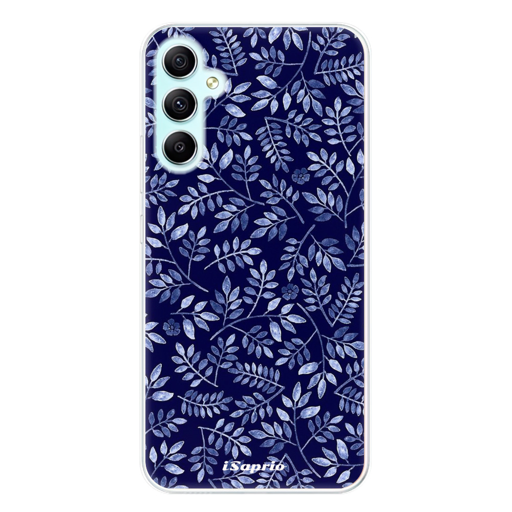 Odolné silikónové puzdro iSaprio - Blue Leaves 05 - Samsung Galaxy A34 5G