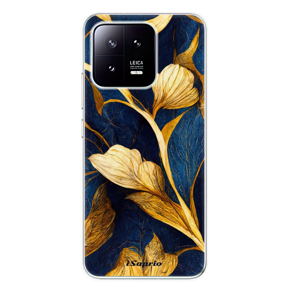 Odolné silikónové puzdro iSaprio - Gold Leaves - Xiaomi 13