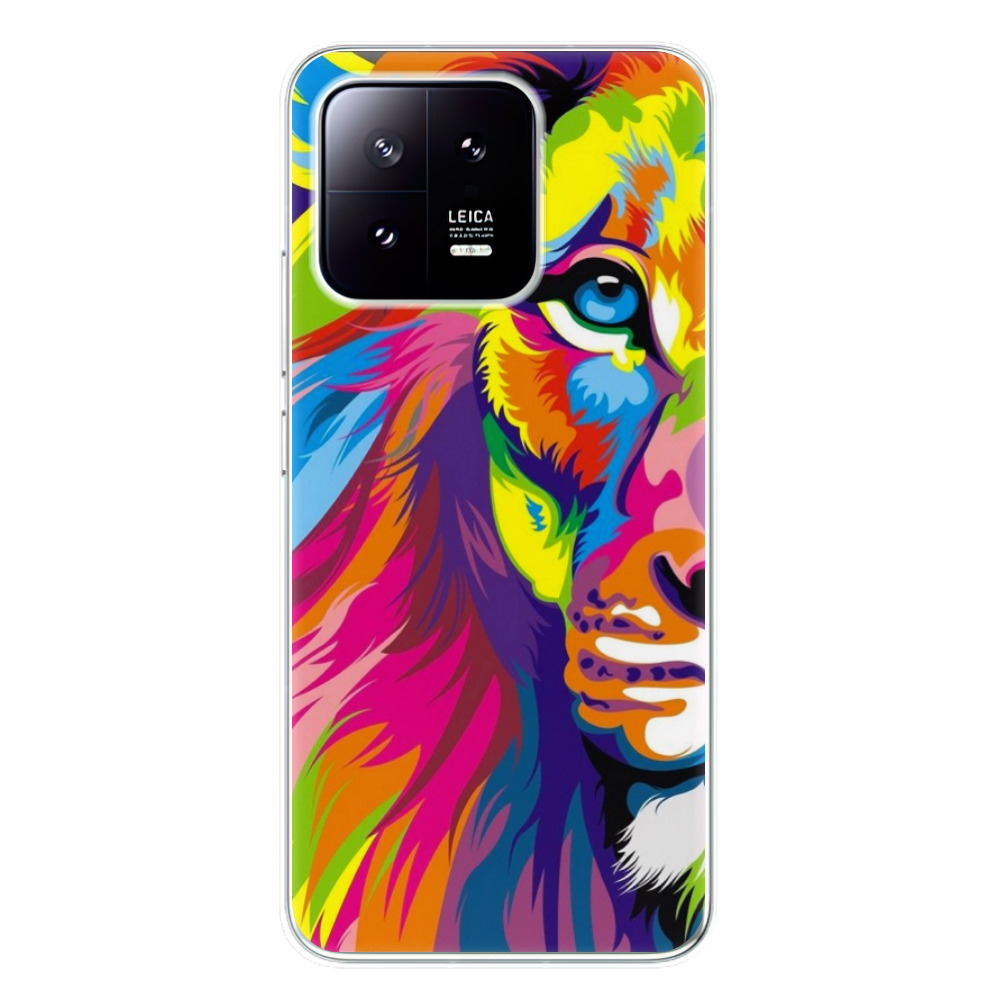 Odolné silikónové puzdro iSaprio - Rainbow Lion - Xiaomi 13