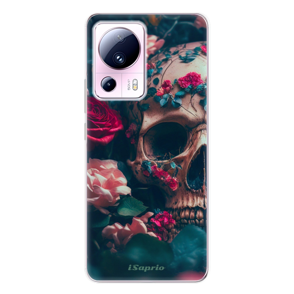 Odolné silikónové puzdro iSaprio - Skull in Roses - Xiaomi 13 Lite