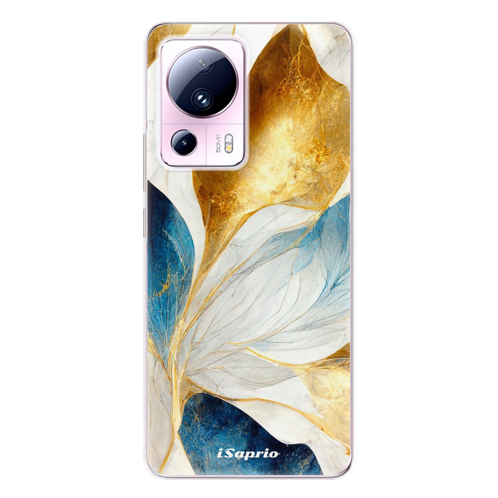 Odolné silikónové puzdro iSaprio - Blue Leaves - Xiaomi 13 Lite