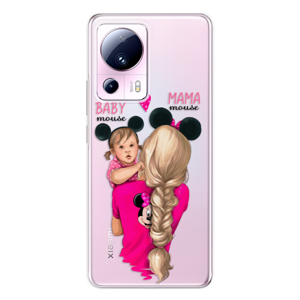 Odolné silikónové puzdro iSaprio - Mama Mouse Blond and Girl - Xiaomi 13 Lite