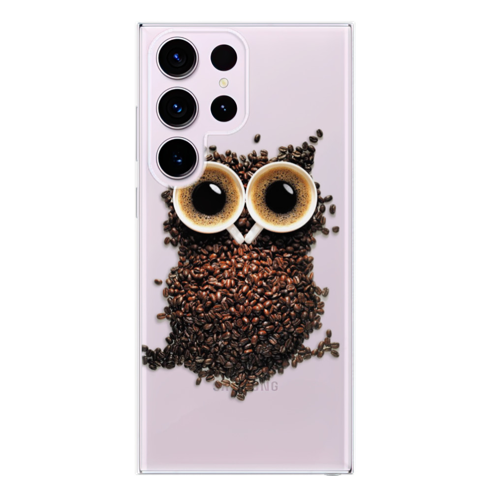 Odolné silikónové puzdro iSaprio - Owl And Coffee - Samsung Galaxy S23 Ultra