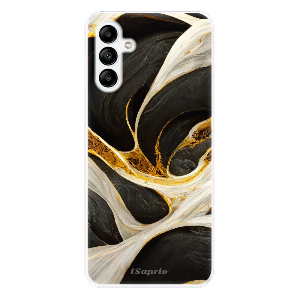Odolné silikónové puzdro iSaprio - Black and Gold - Samsung Galaxy A04s