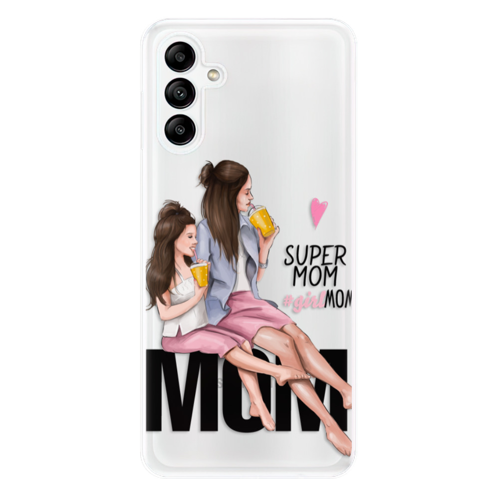 Odolné silikónové puzdro iSaprio - Milk Shake - Brunette - Samsung Galaxy A04s