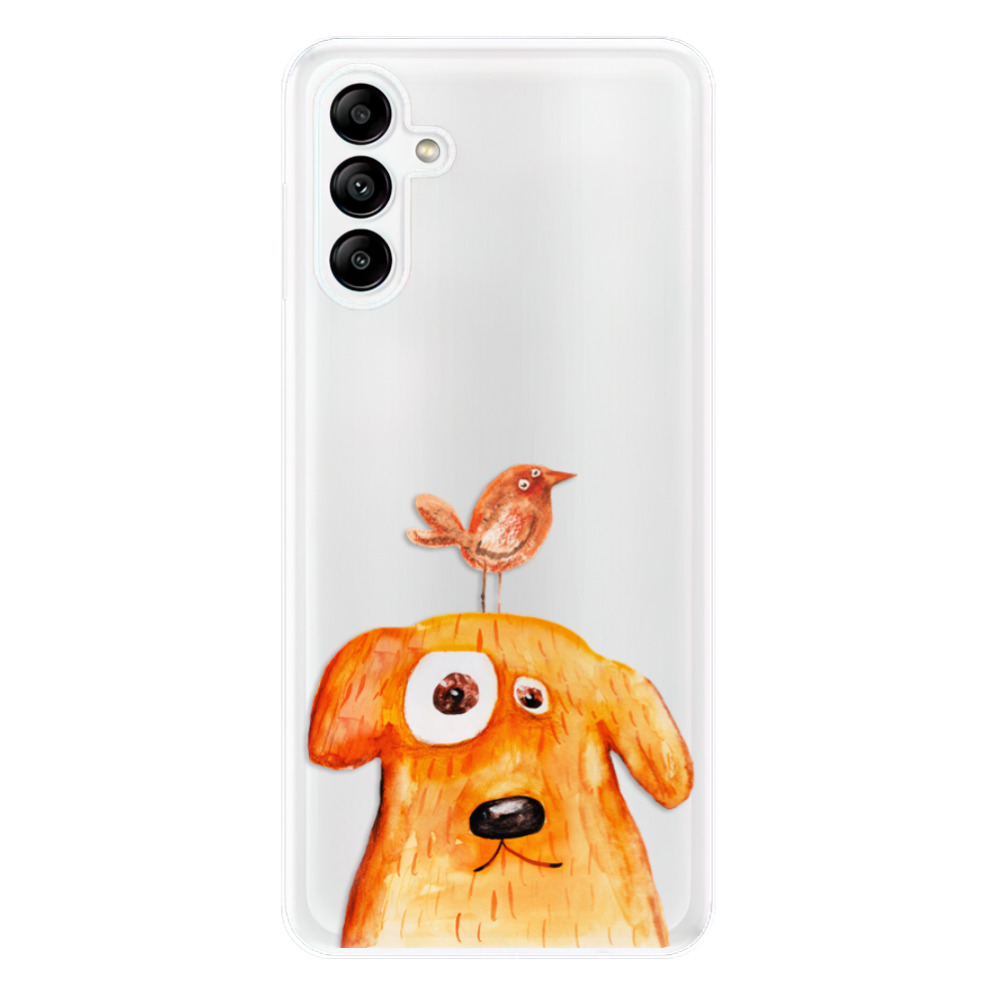 Odolné silikónové puzdro iSaprio - Dog And Bird - Samsung Galaxy A04s