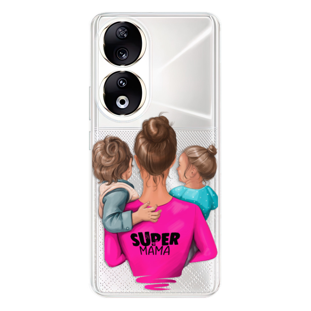 Odolné silikónové puzdro iSaprio - Super Mama - Boy and Girl - Honor 90 5G