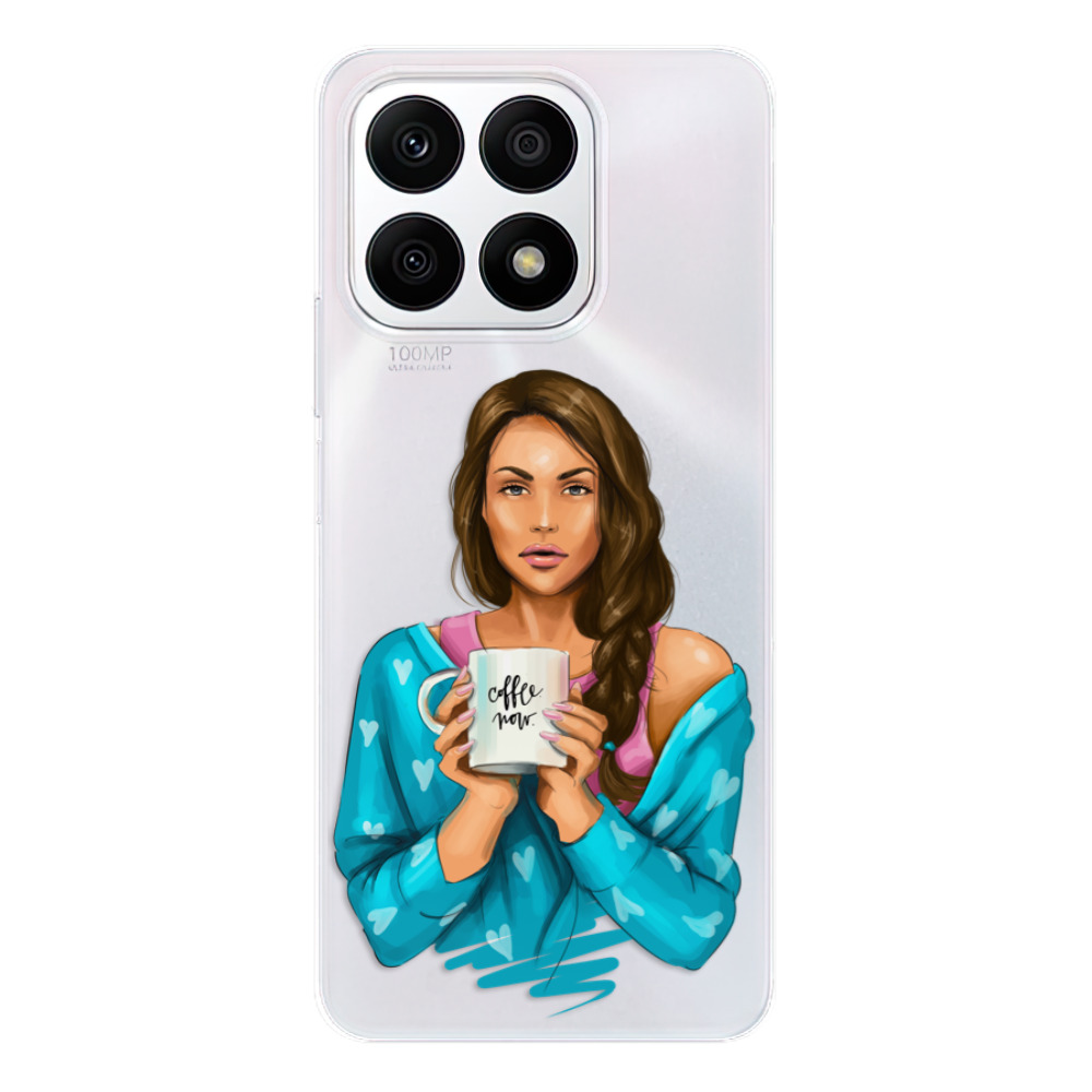 Odolné silikónové puzdro iSaprio - Coffe Now - Brunette - Honor X8a