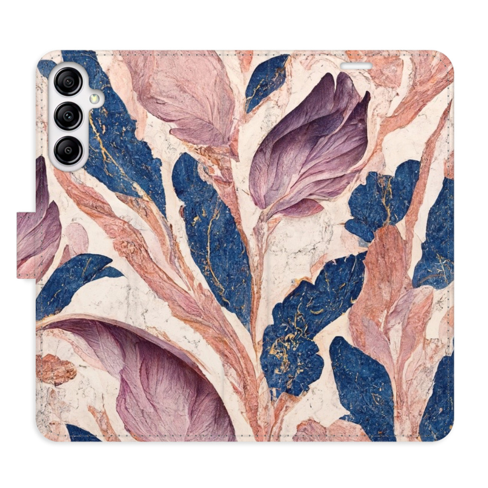 Flipové puzdro iSaprio - Old Leaves 02 - Samsung Galaxy A14 / A14 5G