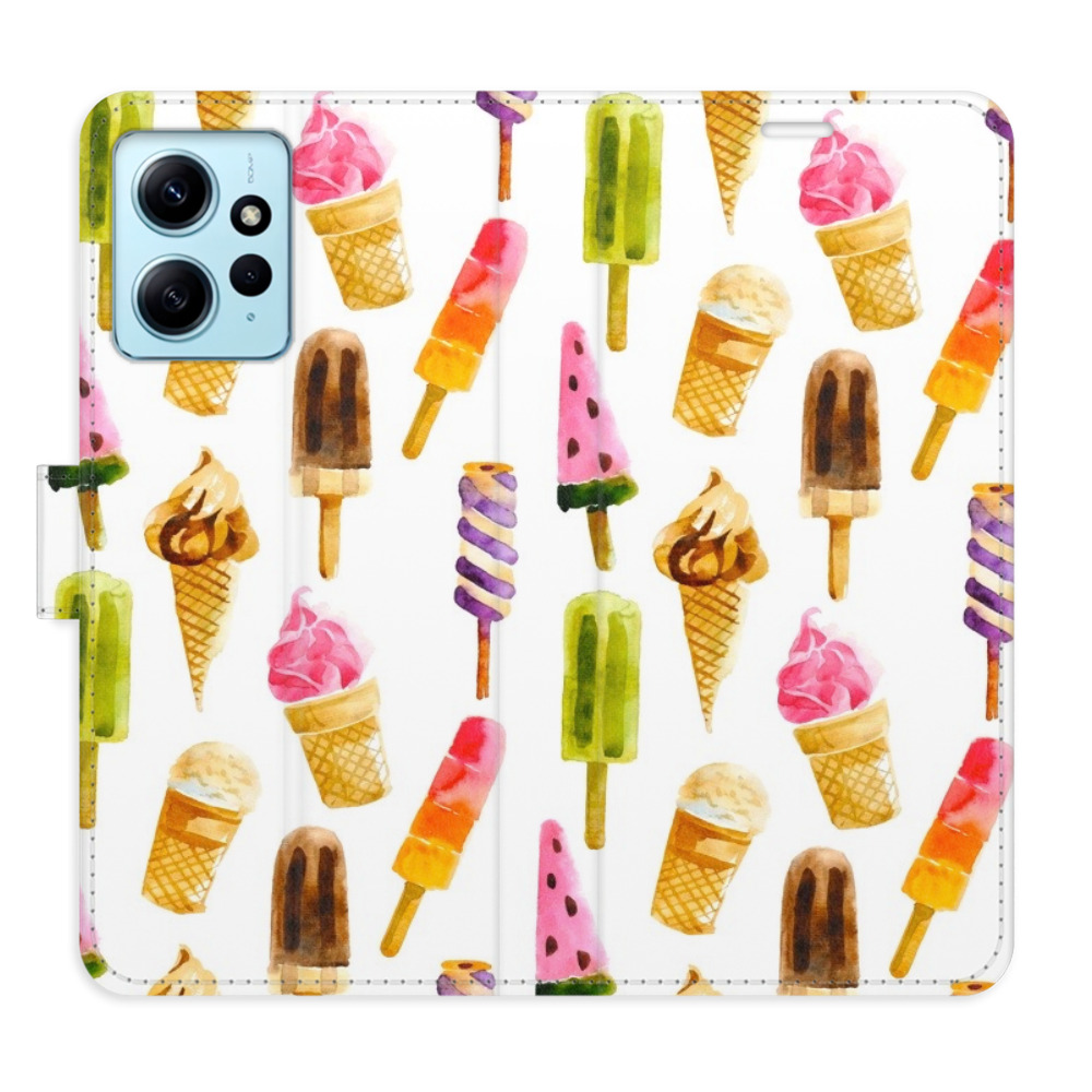 Flipové puzdro iSaprio - Ice Cream Pattern - Xiaomi Redmi Note 12 5G