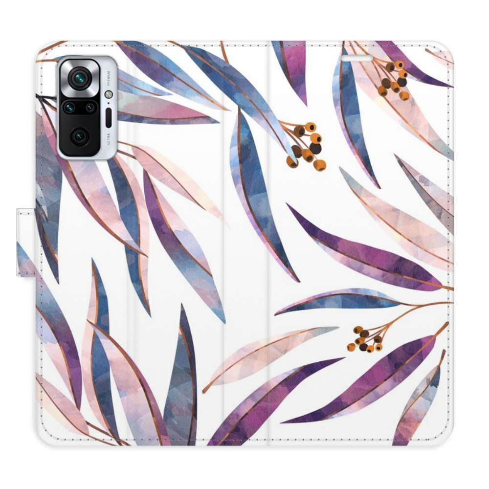 Flipové puzdro iSaprio - Ornamental Leaves - Xiaomi Redmi Note 10 Pro