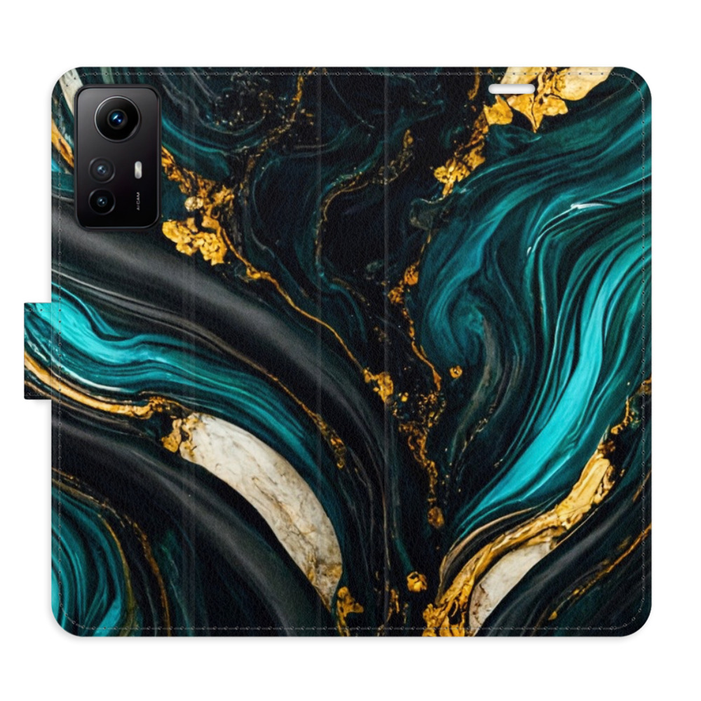Flipové puzdro iSaprio - Dark Paint - Xiaomi Redmi Note 12S