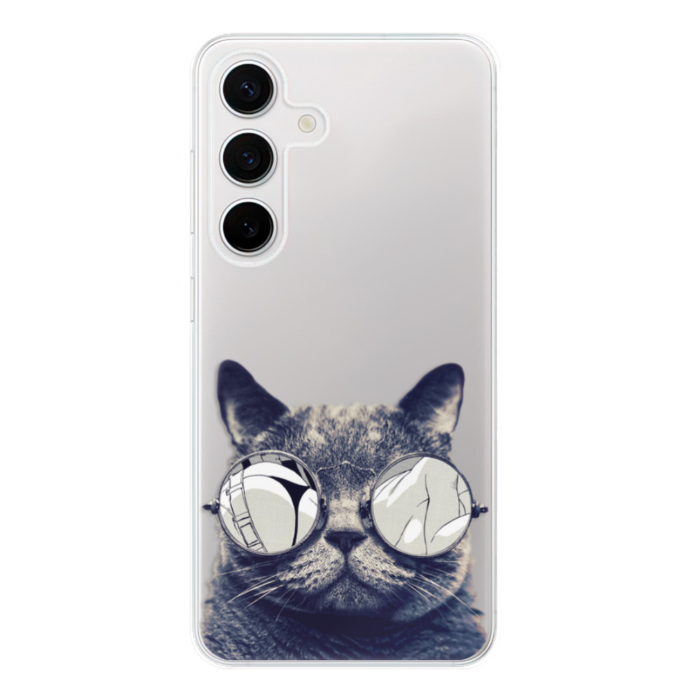 Odolné silikónové puzdro iSaprio - Crazy Cat 01 - Samsung Galaxy S24