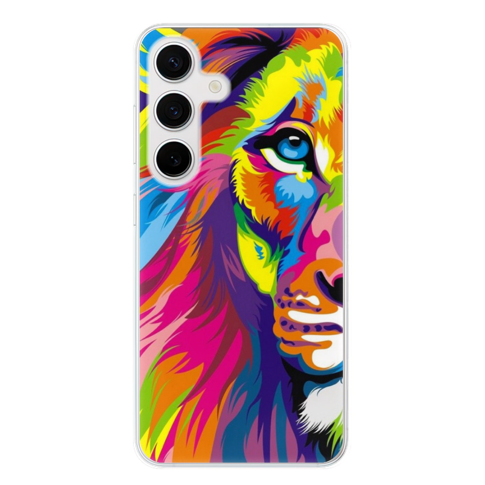 Odolné silikónové puzdro iSaprio - Rainbow Lion - Samsung Galaxy S24