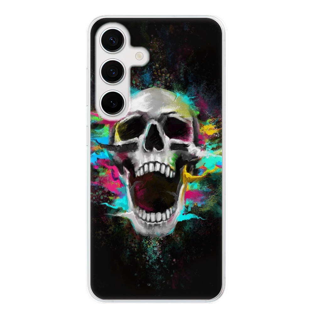 Odolné silikónové puzdro iSaprio - Skull in Colors - Samsung Galaxy S24