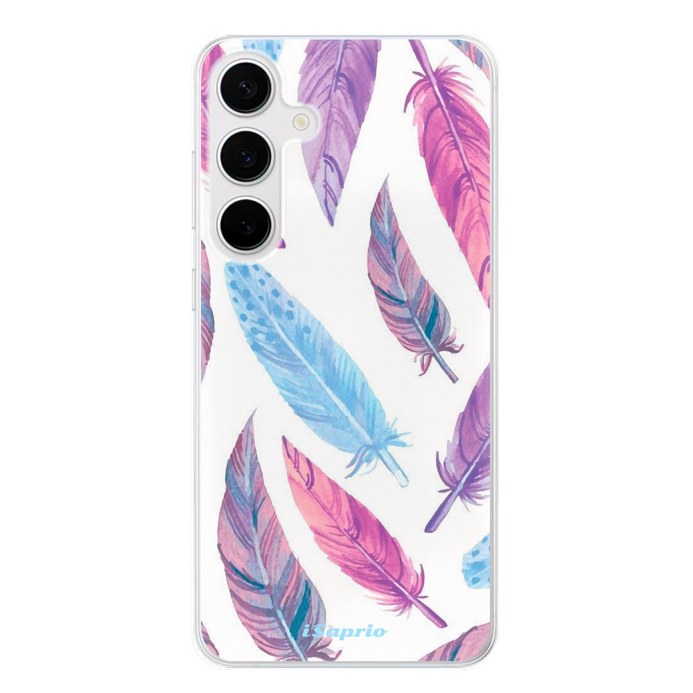 Odolné silikónové puzdro iSaprio - Feather Pattern 10 - Samsung Galaxy S24+