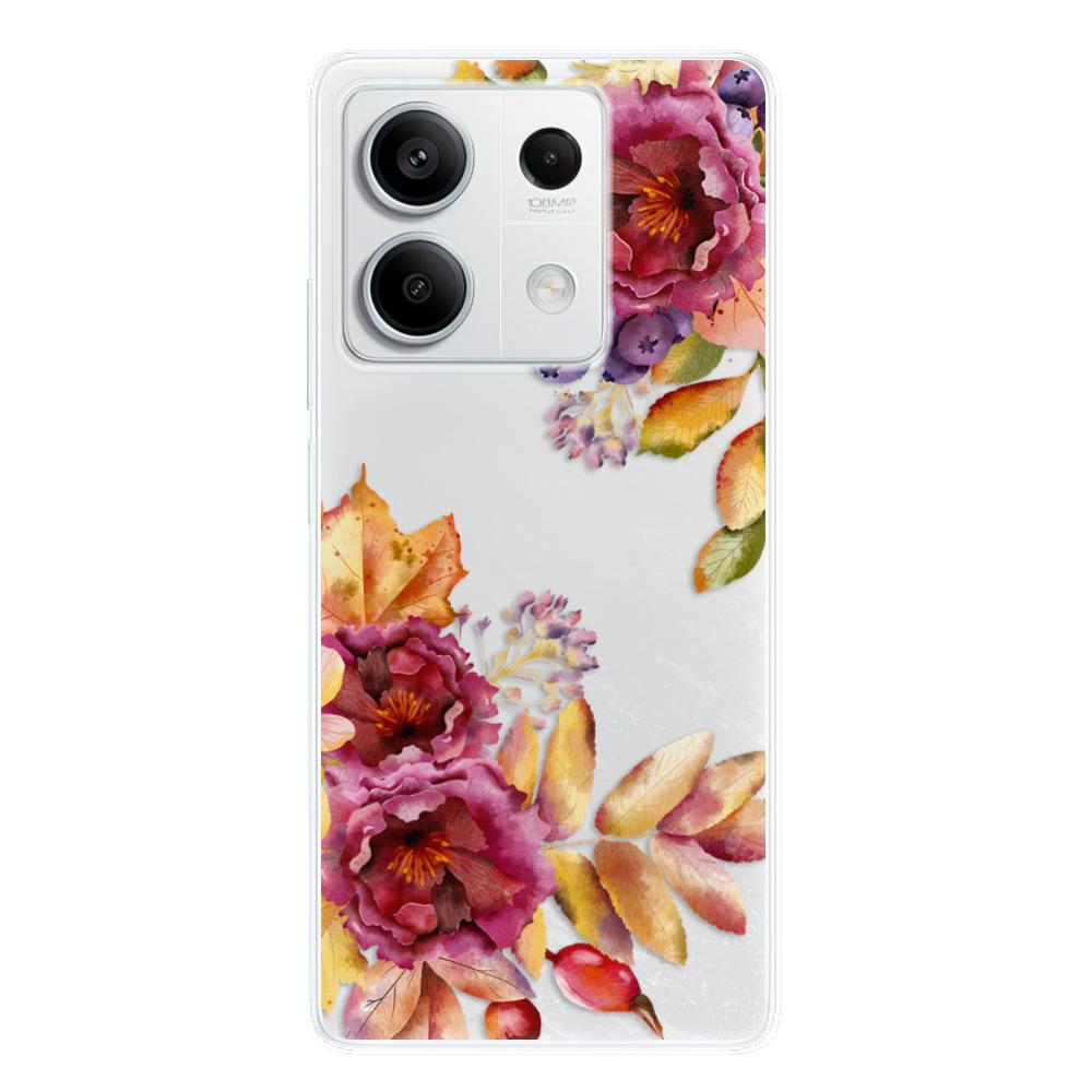 Odolné silikónové puzdro iSaprio - Fall Flowers - Xiaomi Redmi Note 13 5G