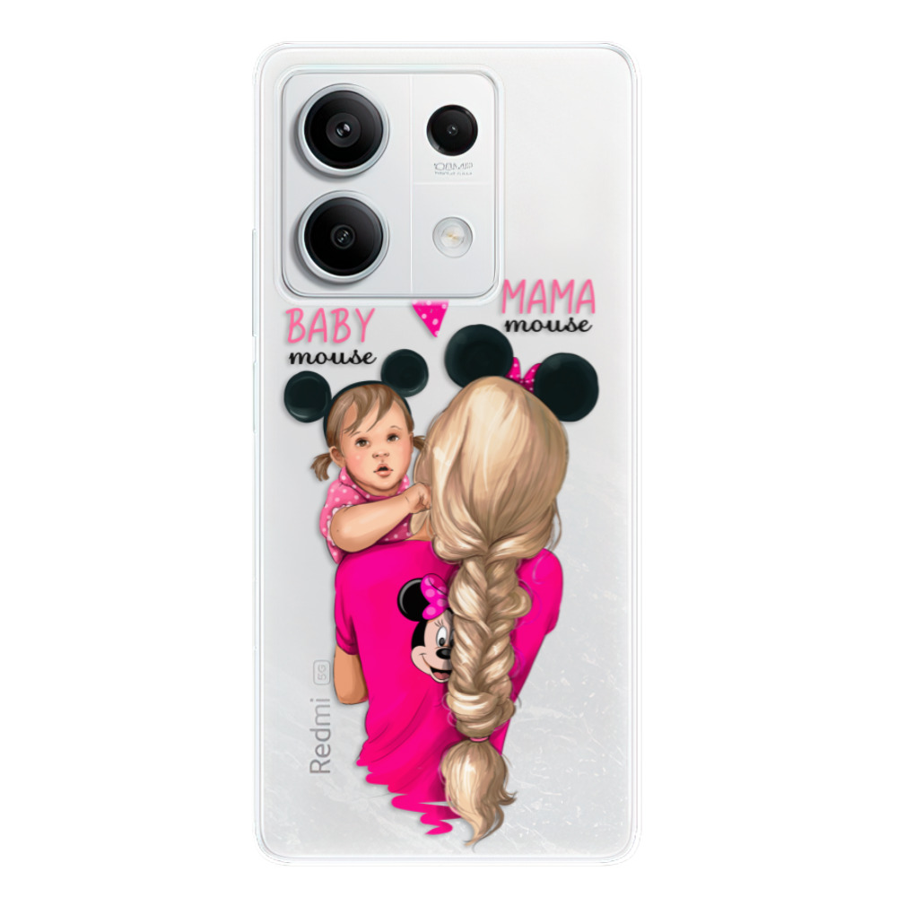 Odolné silikónové puzdro iSaprio - Mama Mouse Blond and Girl - Xiaomi Redmi Note 13 5G
