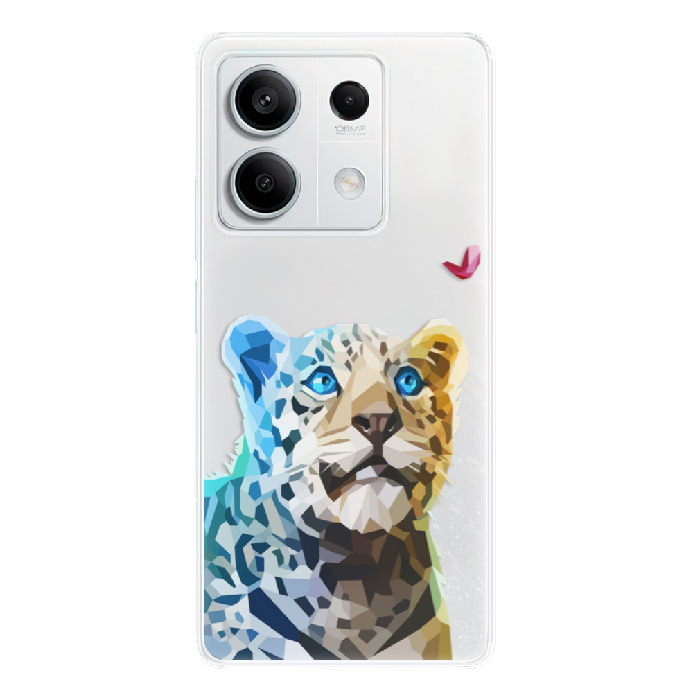Odolné silikónové puzdro iSaprio - Leopard With Butterfly - Xiaomi Redmi Note 13 5G