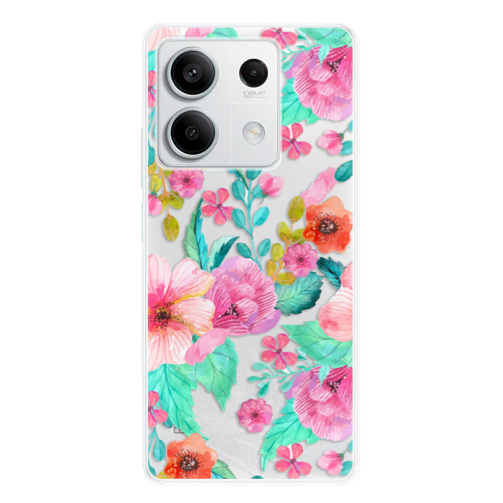 Odolné silikónové puzdro iSaprio - Flower Pattern 01 - Xiaomi Redmi Note 13 5G