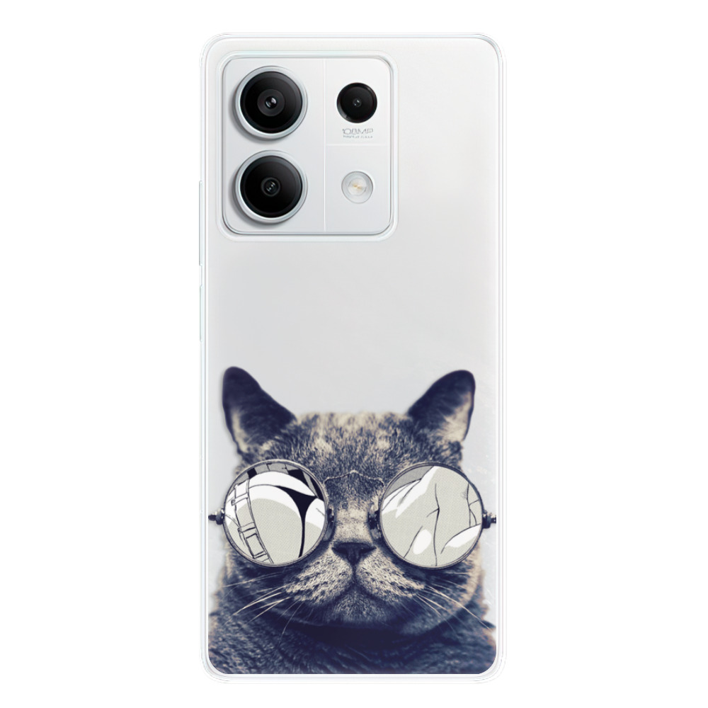 Odolné silikónové puzdro iSaprio - Crazy Cat 01 - Xiaomi Redmi Note 13 5G