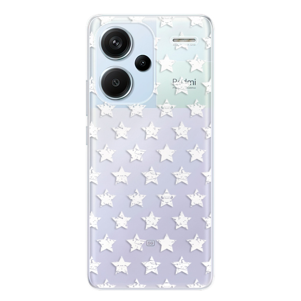 Odolné silikónové puzdro iSaprio - Stars Pattern - white - Xiaomi Redmi Note 13 Pro+ 5G