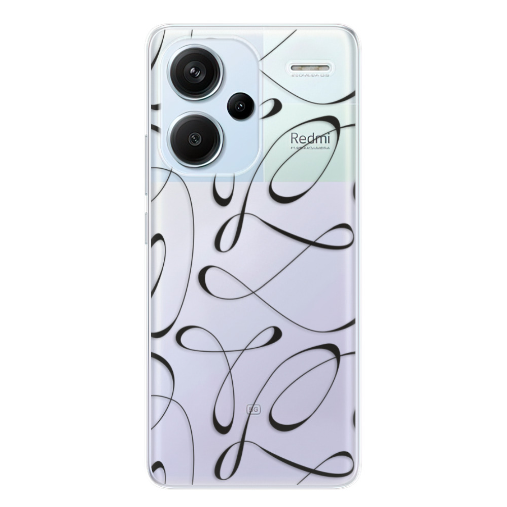 Odolné silikónové puzdro iSaprio - Fancy - black - Xiaomi Redmi Note 13 Pro+ 5G