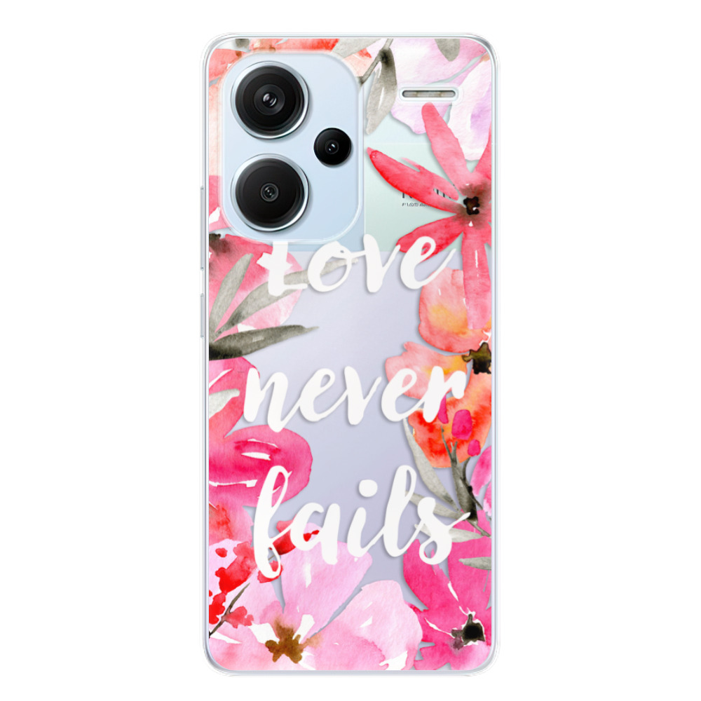 Odolné silikónové puzdro iSaprio - Love Never Fails - Xiaomi Redmi Note 13 Pro+ 5G