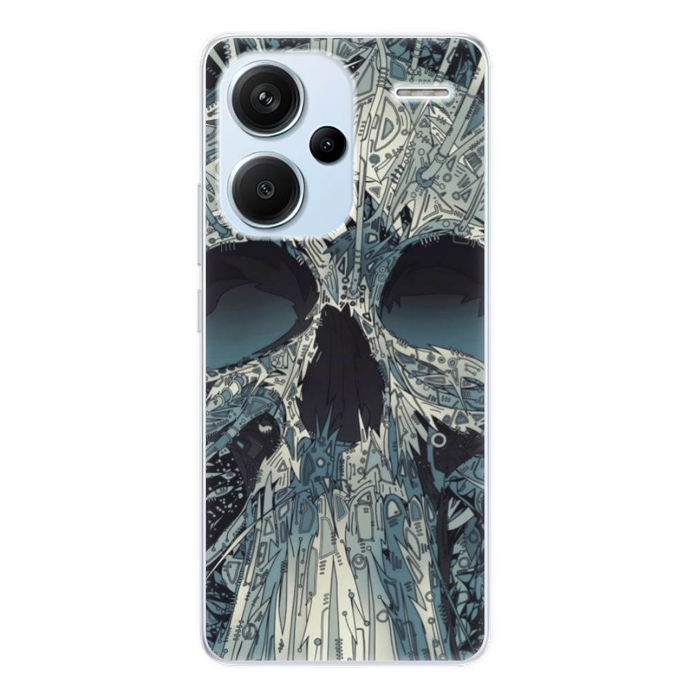 Odolné silikónové puzdro iSaprio - Abstract Skull - Xiaomi Redmi Note 13 Pro+ 5G