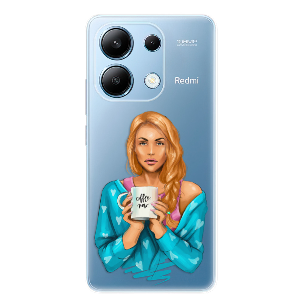 Odolné silikónové puzdro iSaprio - Coffe Now - Redhead - Xiaomi Redmi Note 13