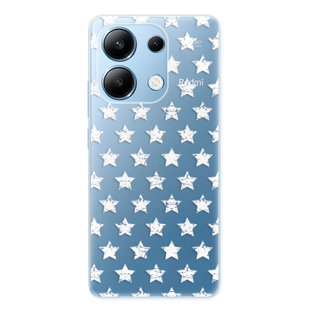Odolné silikónové puzdro iSaprio - Stars Pattern - white - Xiaomi Redmi Note 13