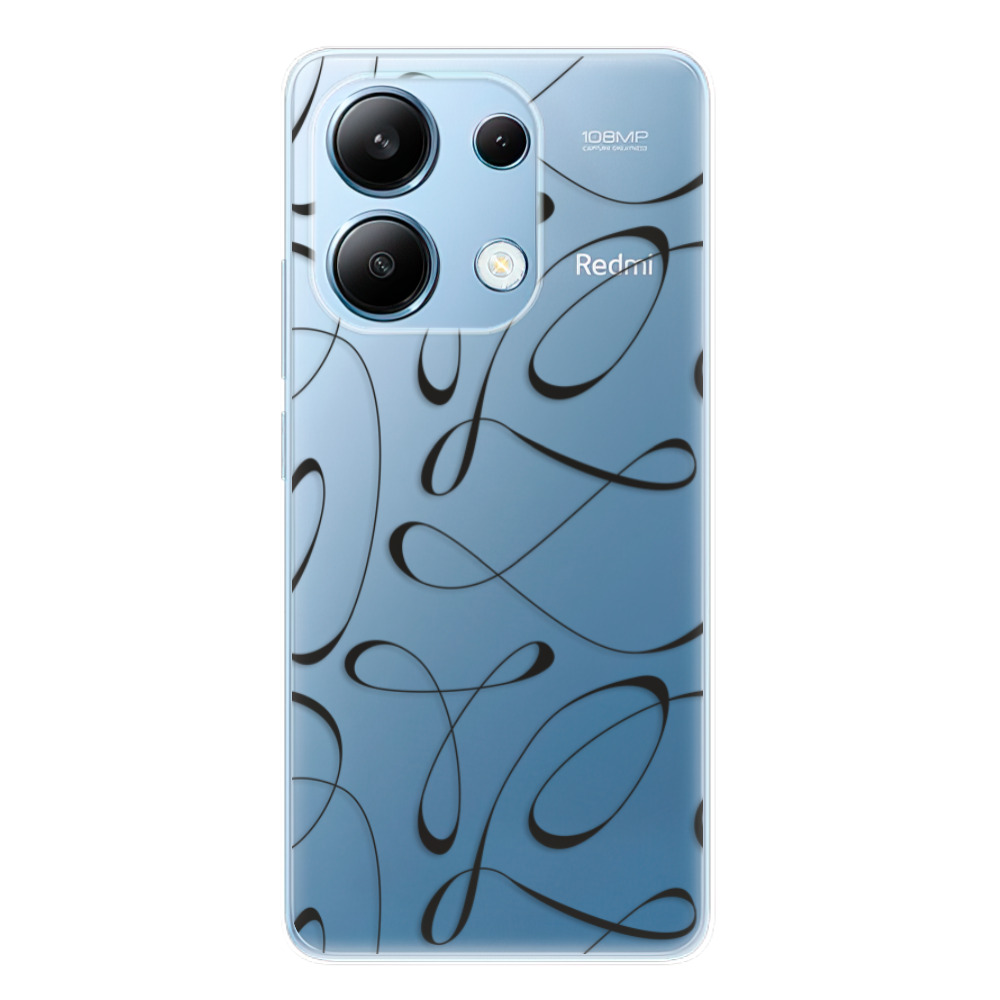 Odolné silikónové puzdro iSaprio - Fancy - black - Xiaomi Redmi Note 13