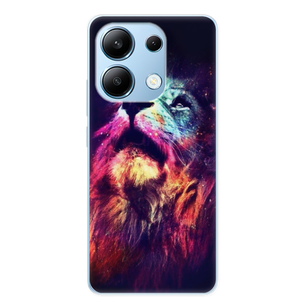 Odolné silikónové puzdro iSaprio - Lion in Colors - Xiaomi Redmi Note 13