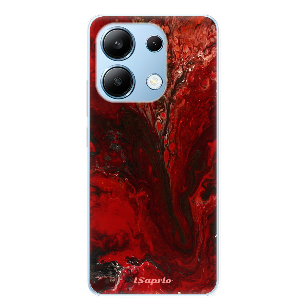 Odolné silikónové puzdro iSaprio - RedMarble 17 - Xiaomi Redmi Note 13