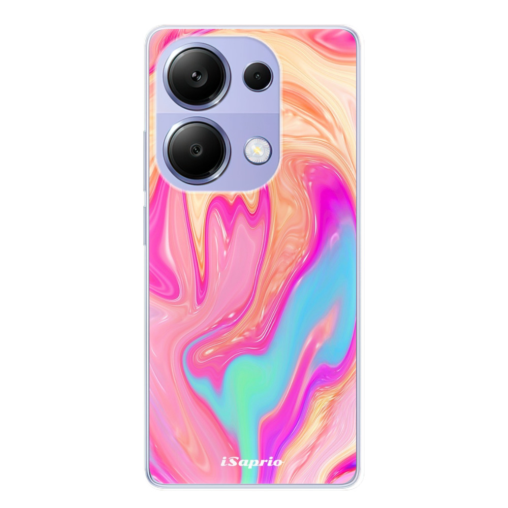 Odolné silikónové puzdro iSaprio - Orange Liquid - Xiaomi Redmi Note 13 Pro