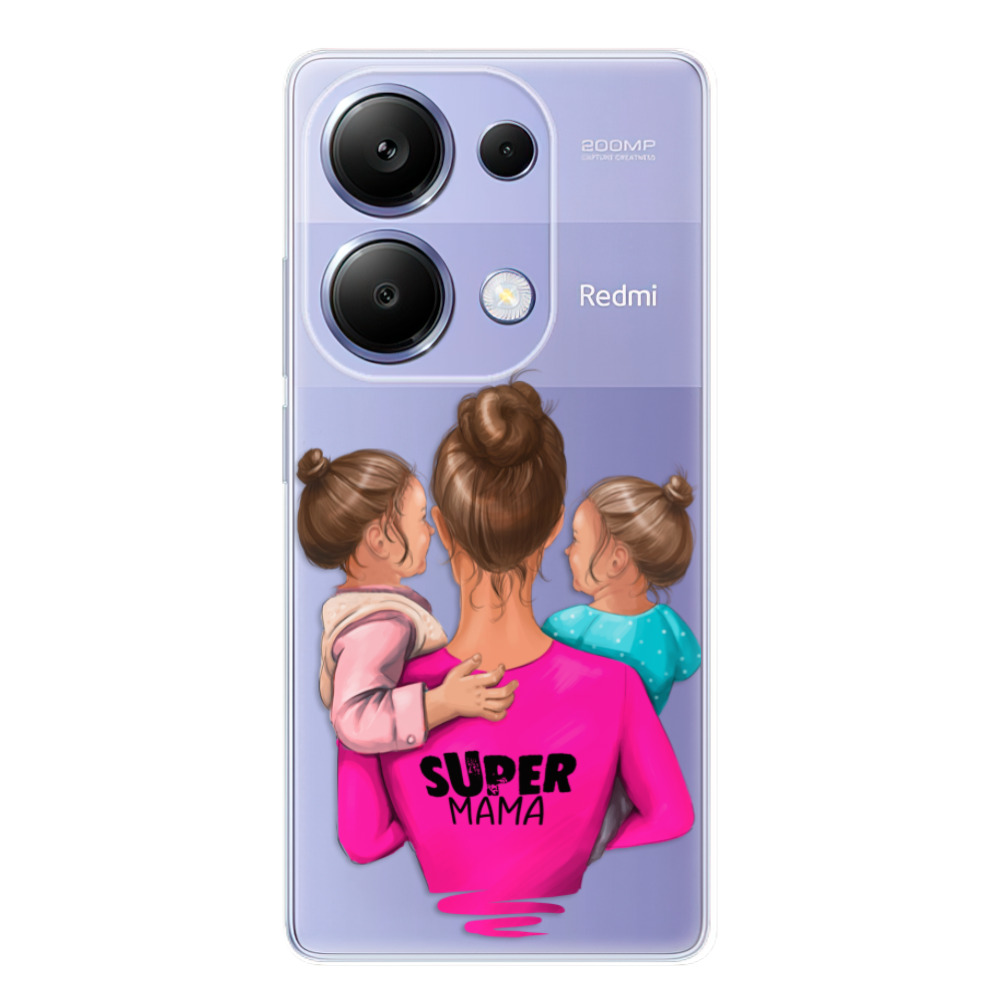 Odolné silikónové puzdro iSaprio - Super Mama - Two Girls - Xiaomi Redmi Note 13 Pro
